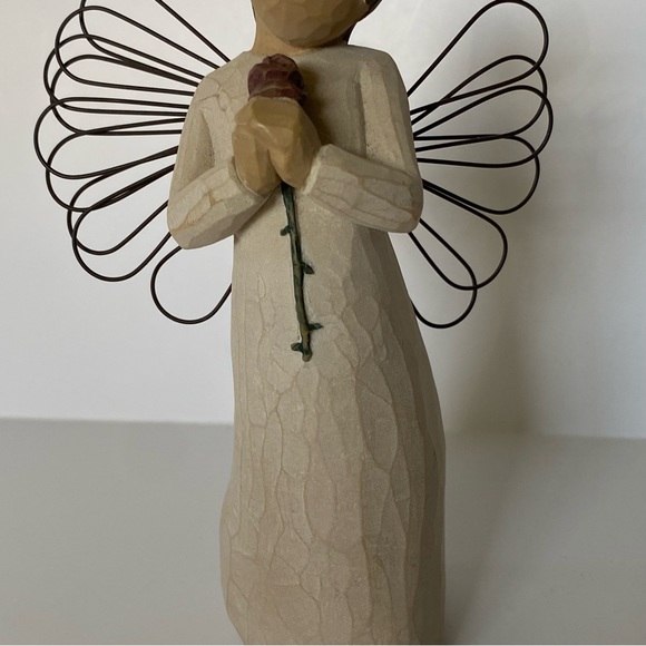 Willow Tree “Loving Angel" DEMDACO 2002 Susan Lordi Figurine Angelic Flower EUC - Picture 3 of 11